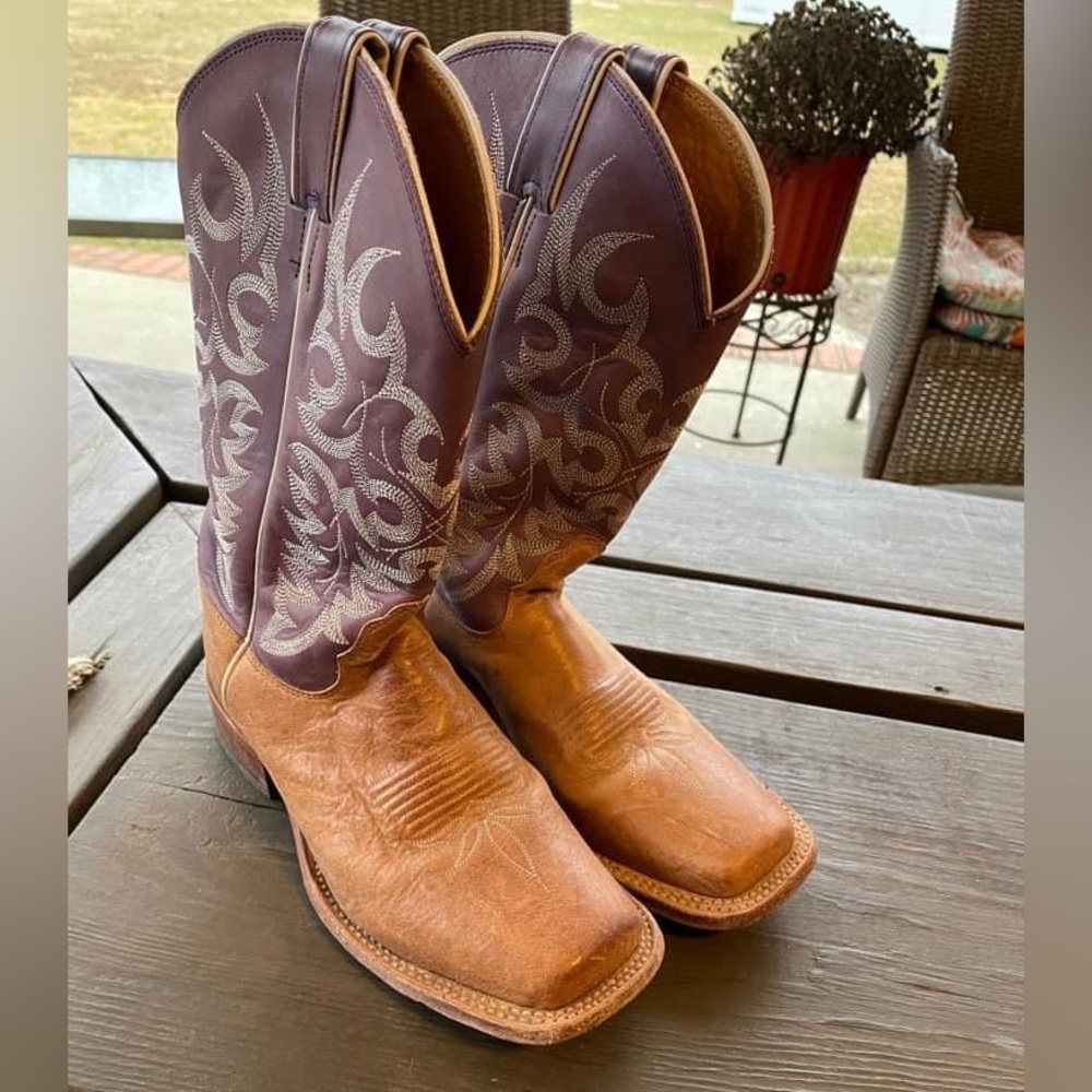 Nocona square toe cowboy boots